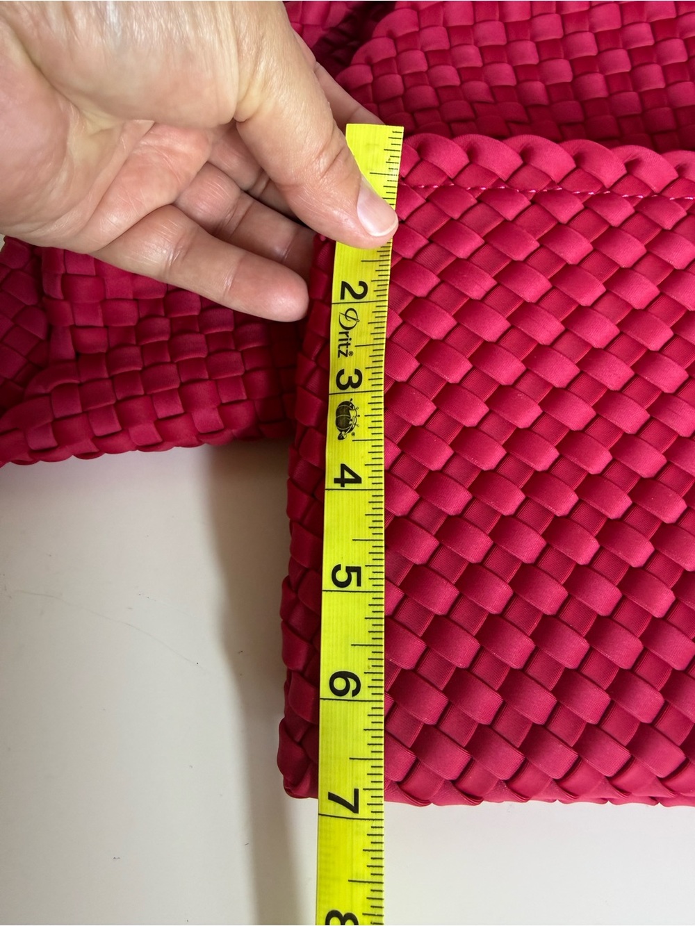 Sol and Selene Neoprene Tote Bag Set Bright Pink Large Beach Casual Summer - Picture 9 of 13